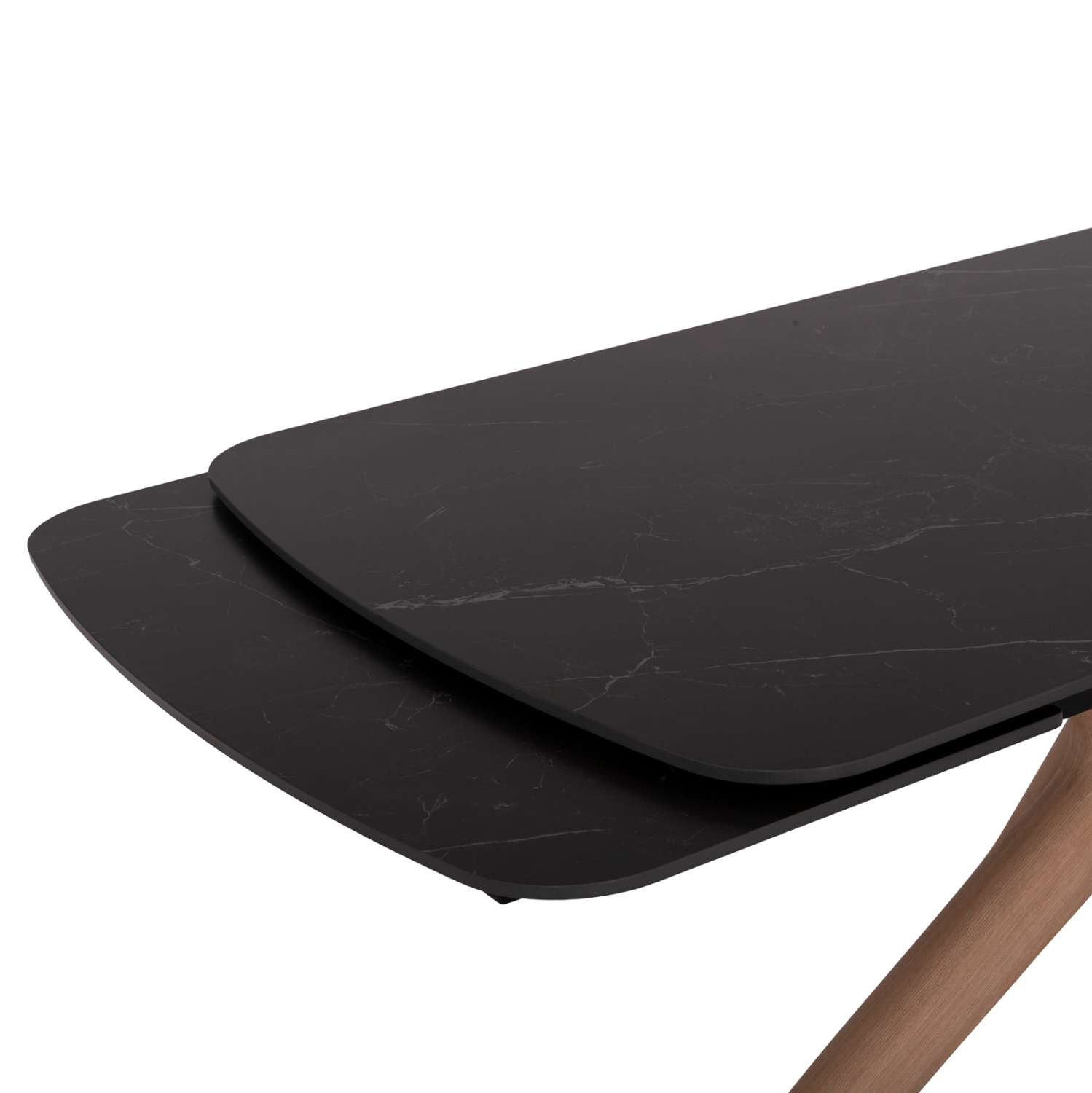 ΤΡΑΠΕΖΙ ΤΡΑΠΕΖΑΡΙΑΣ HORIZON SM18091.02 ΚΕΡΑΜΙΚΟ TOP-ΠΟΔΙΑ ΣΗΜΥΔΑ ΜΕ ΦΡΑΞΙΝΟ 180×90εκ