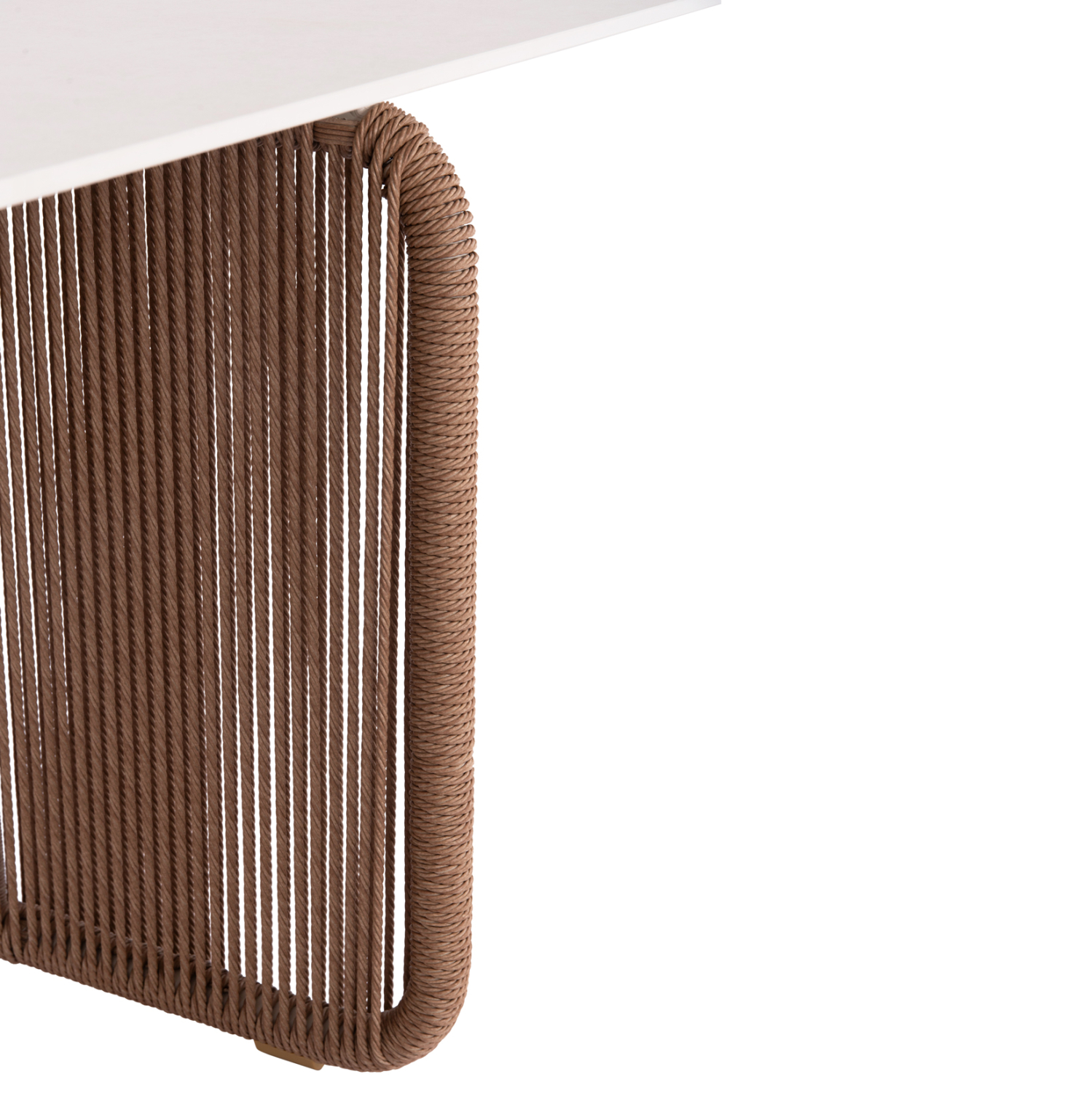ΤΡΑΠΕΖΙ ΑΛΟΥΜINIOY ΣΕΙΡΑ DESTINY SM6169 ΕΚΡΟΥ SINTERED STONE-TWIST WICKER 240x100x73,5Υεκ.