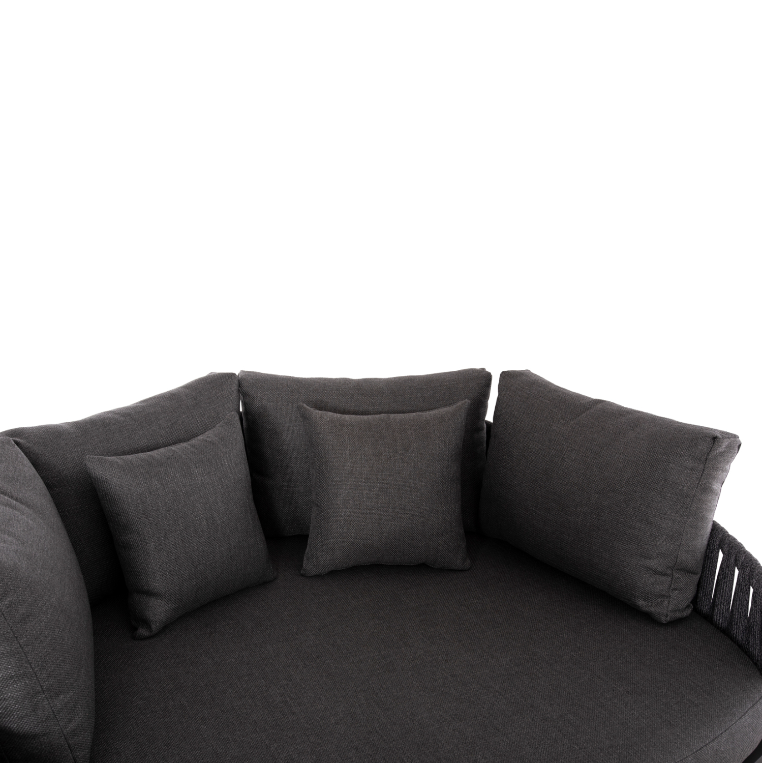 Daybed σειρά Polaris SM6215.01 Αλουμίνιο-Σχοινί-Olefin ύφασμα Ανθρακί 164x144x84Υεκ