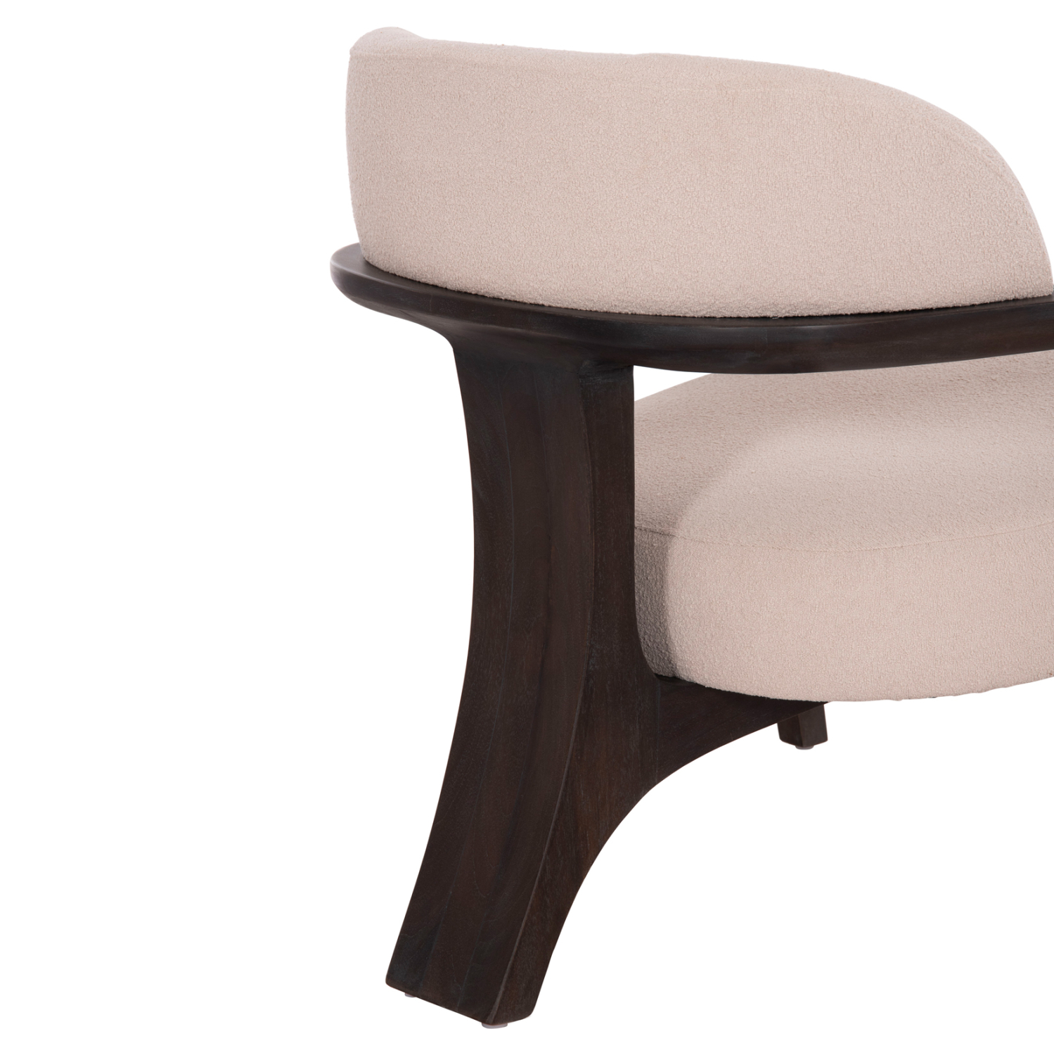 ΠΟΛΥΘΡΟΝΑ LOUNGE TRIAD SM9968 ΞΥΛΟ TEAK ΣΕ ΜΑΥΡΟ-ΕΚΡΟΥ ΥΦΑΣΜΑ 77×75,5×67Υεκ.