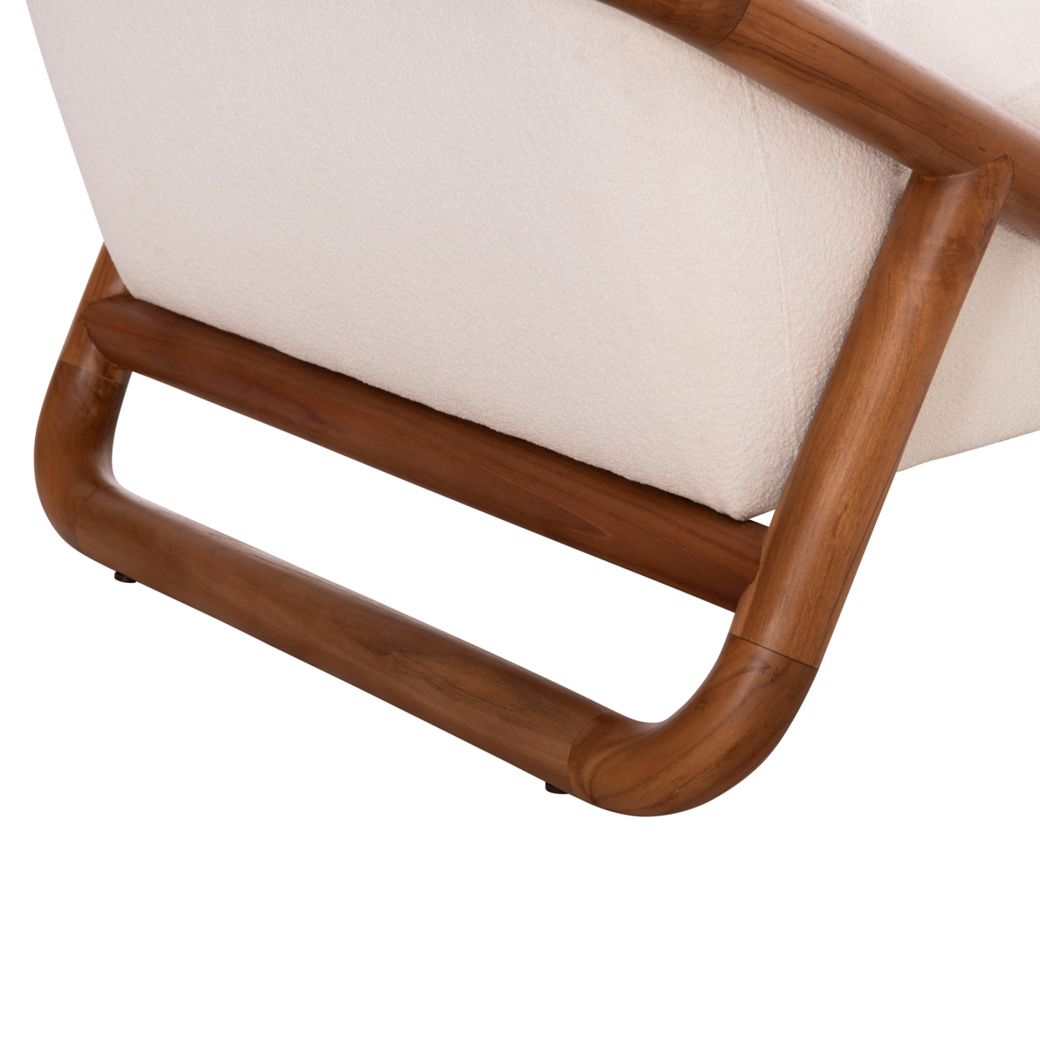 ΠΟΛΥΘΡΟΝΑ LOUNGE RAMROD SM9967 ΞΥΛΟ TEAK ΦΥΣΙΚΟ-ΕΚΡΟΥ ΜΠΟΥΚΛΕ 76x84x51-77,5Υεκ.