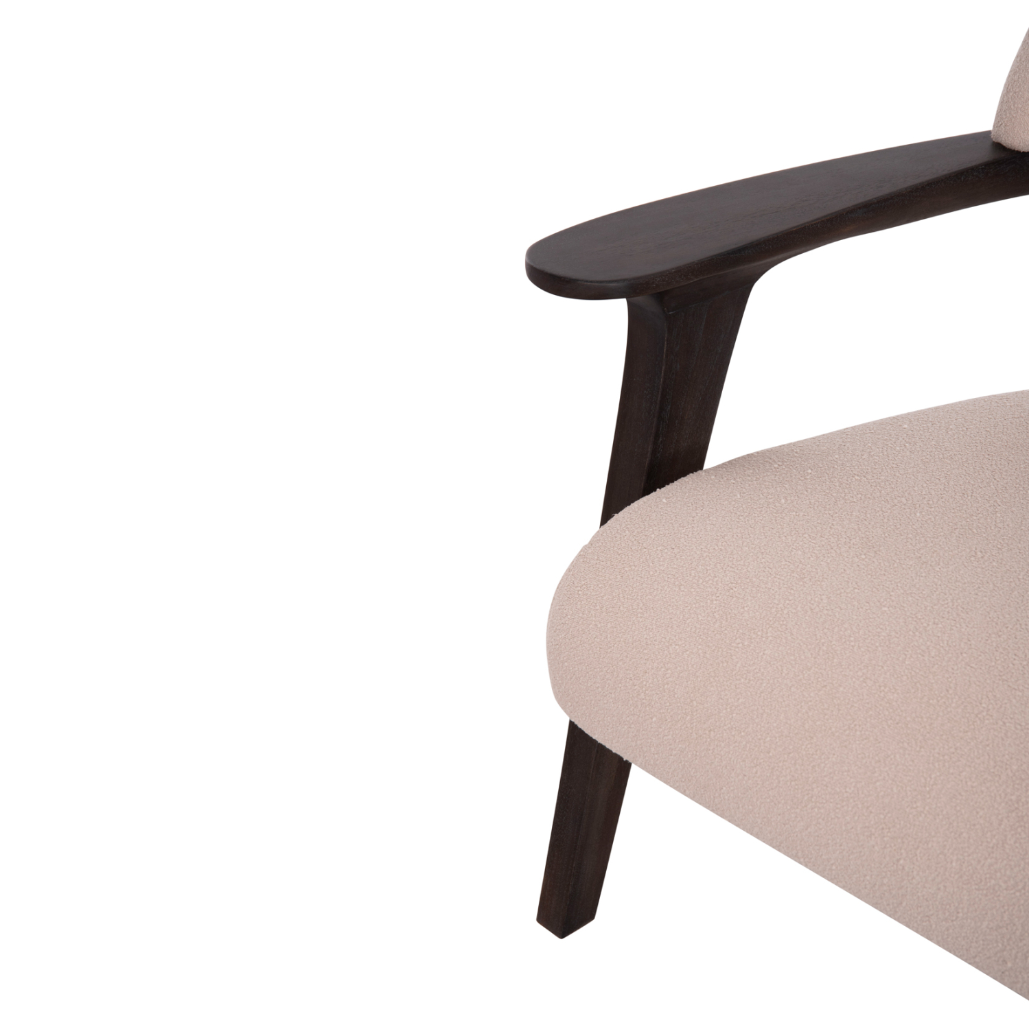 ΠΟΛΥΘΡΟΝΑ LOUNGE TRIAD SM9968 ΞΥΛΟ TEAK ΣΕ ΜΑΥΡΟ-ΕΚΡΟΥ ΥΦΑΣΜΑ 77×75,5×67Υεκ.