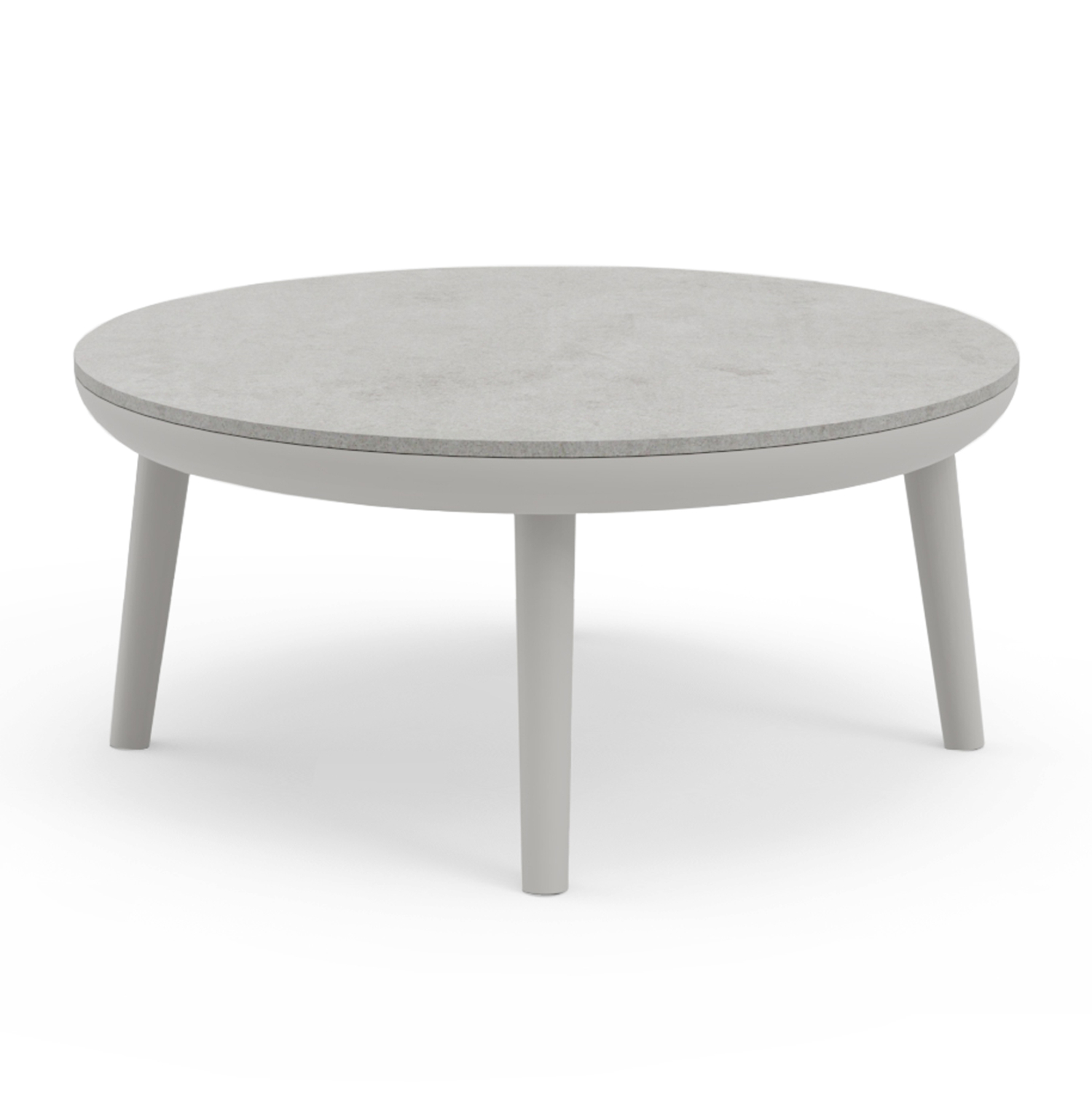 ΤΡΑΠΕΖΑΚΙ ΕΞ.ΧΩΡΟΥ ZODIAC SM6214.02 ΚΡΕΜ ΑΛΟΥΜ.-ΓΚΡΙ 3D PRINT ΓΥΑΛΙ TOP-Φ60×28Υεκ