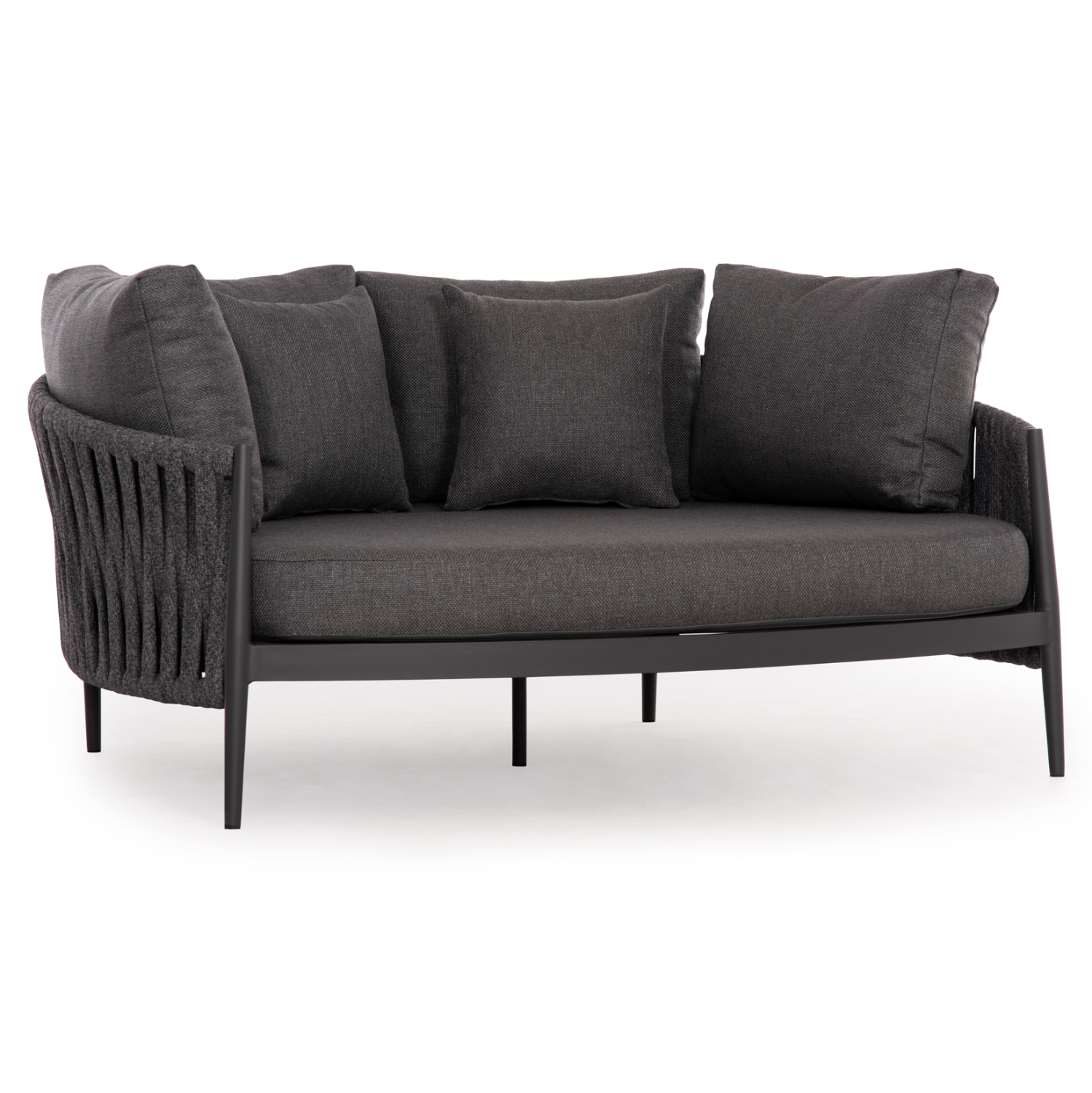Daybed σειρά Polaris SM6215.01 Αλουμίνιο-Σχοινί-Olefin ύφασμα Ανθρακί 164x144x84Υεκ