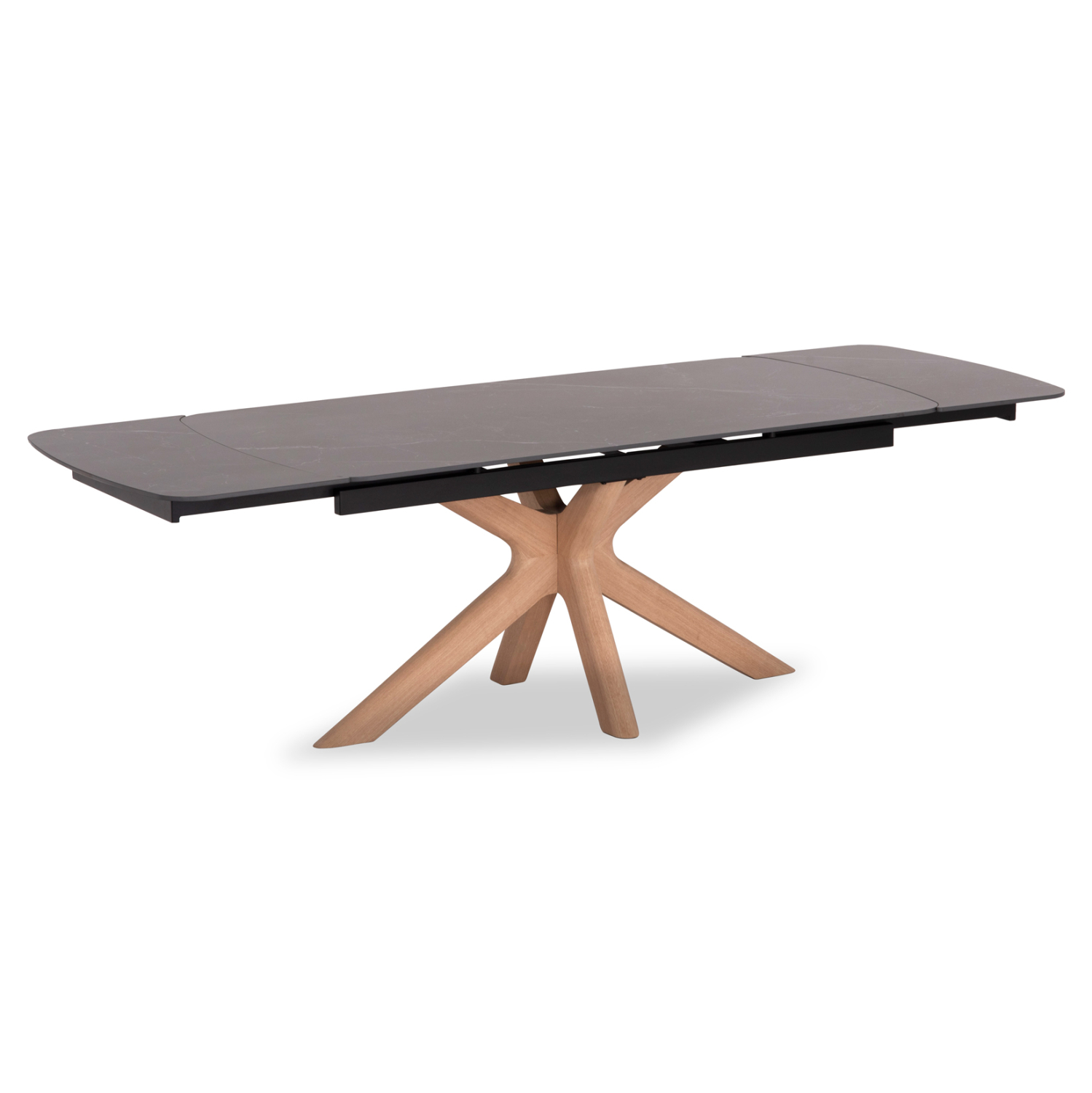 ΤΡΑΠΕΖΙ ΤΡΑΠΕΖΑΡΙΑΣ HORIZON SM18091.02 ΚΕΡΑΜΙΚΟ TOP-ΠΟΔΙΑ ΣΗΜΥΔΑ ΜΕ ΦΡΑΞΙΝΟ 180×90εκ