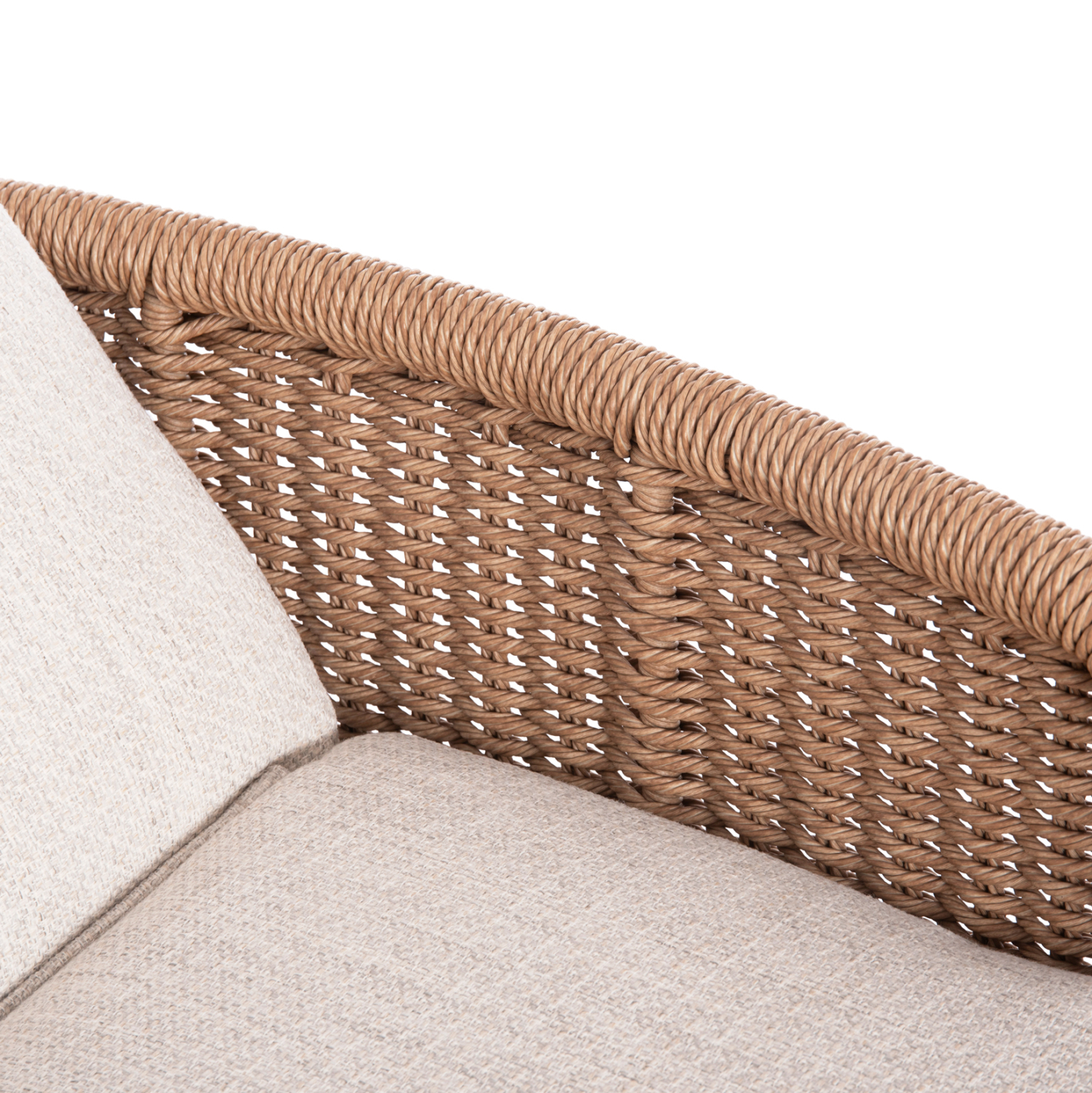 ΞΑΠΛΩΣΤΡΑ ΣΕΙΡΑ DESTINY SM6182 ΑΛΟΥΜΙΝΙΟ ΕΚΡΟΥ-ΜΠΕΖ WICKER & ΜΑΞΙΛΑΡΙΑ 205,5x86x58-104Υεκ.
