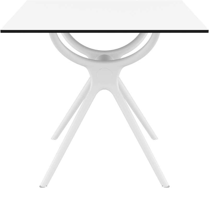 AIR ΤΡΑΠΕΖΙ 80Χ80Χ74εκ. WHITE LAMINATE 12mm