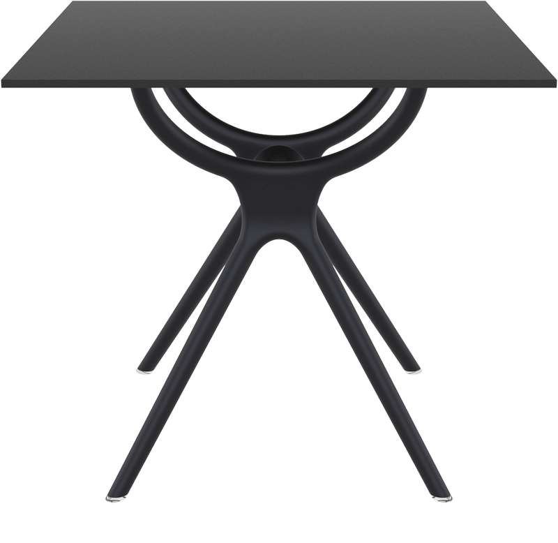 AIR ΤΡΑΠΕΖΙ 80Χ80Χ74εκ. BLACK LAMINATE 12mm