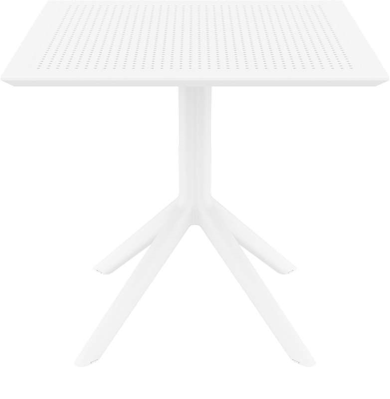 SKY WHITE 80X80X74εκ. ΤΡΑΠΕΖΙ ΠΟΛ/ΝΙΟΥ