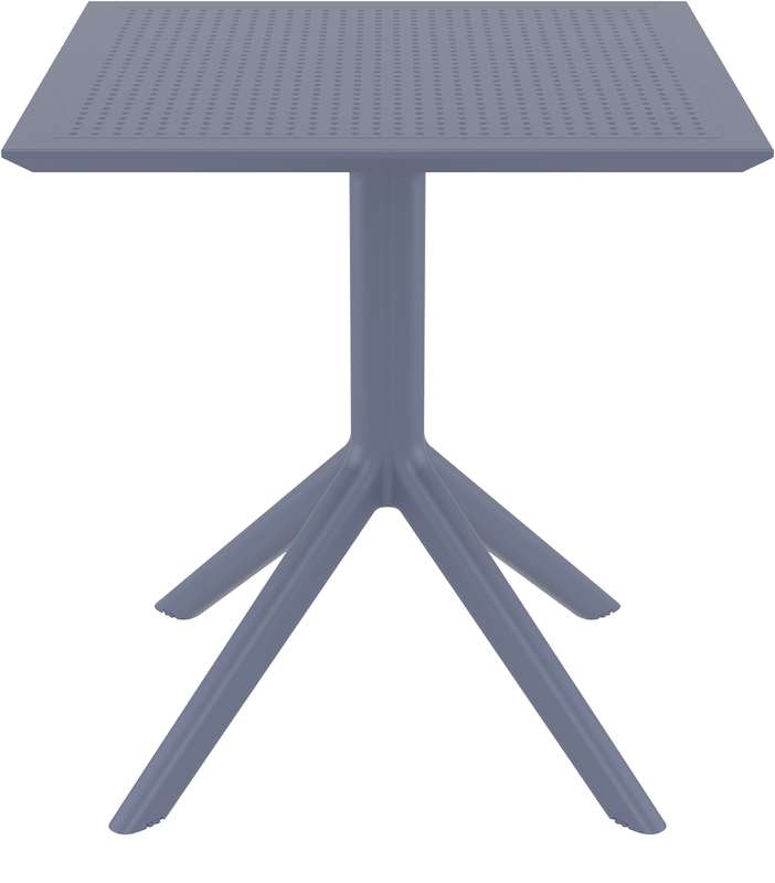 SKY DARK GREY 70X70X74εκ. ΤΡΑΠΕΖΙ ΠΟΛ/ΝΙΟΥ