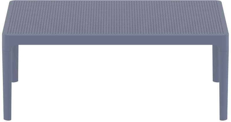 SKY DARK GREY 100Χ60Χ40εκ. ΤΡΑΠΕΖΙ ΠΟΛ/ΝΙΟΥ