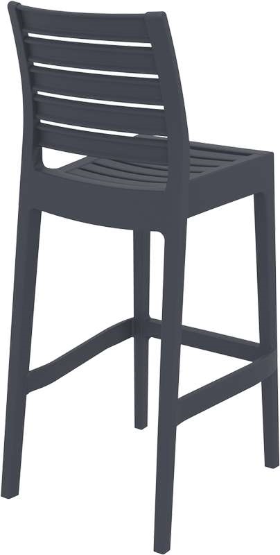 ARES ΣΚΑΜΠΟ ΜΠΑΡ75εκ. DARK GREY ΠΟΛ/ΝΙΟΥ