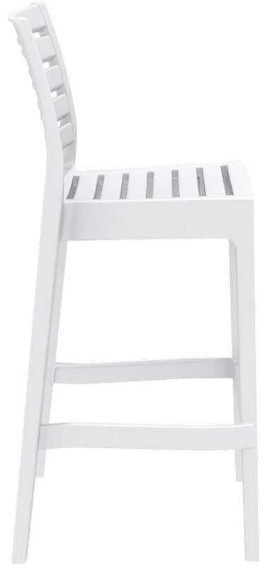 ARES ΣΚΑΜΠΟ ΜΠΑΡ75εκ. WHITE ΠΟΛ/ΝΙΟΥ