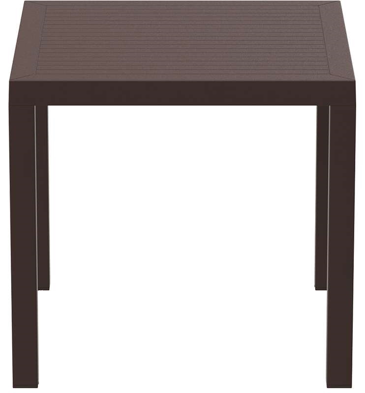 ARES ΤΡΑΠΕΖΙ 80Χ80Χ75εκ. BROWN ΠΟΛ/ΝΙΟΥ
