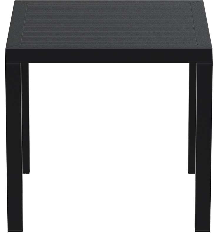 ARES ΤΡΑΠΕΖΙ 80Χ80Χ75εκ. BLACK ΠΟΛ/ΝΙΟΥ