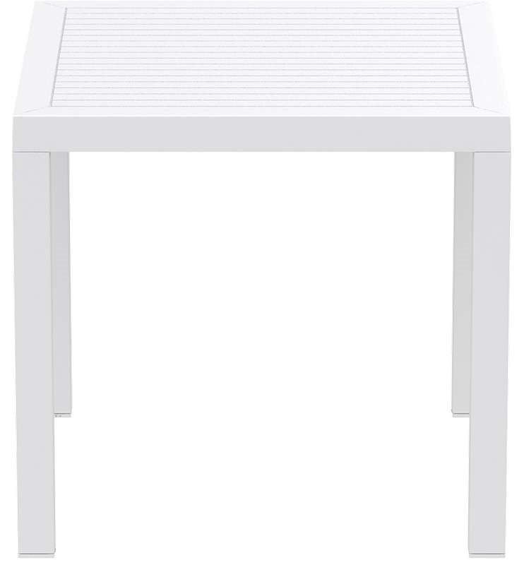 ARES ΤΡΑΠΕΖΙ 80Χ80Χ75εκ. WHITE ΠΟΛ/ΝΙΟΥ