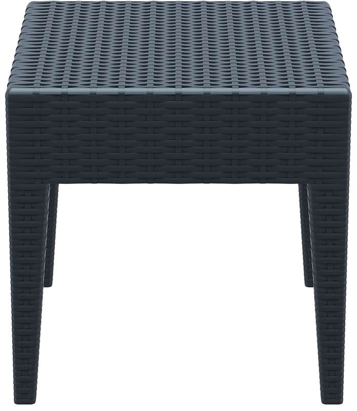 MIAMI DARK GREY ΤΡΑΠΕΖΙ 45Χ45Χ45εκ. ΠΟΛ/ΝΙΟΥ
