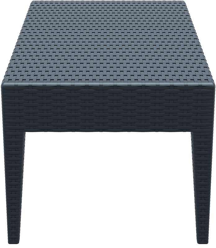 MIAMI DARK GREY ΤΡΑΠΕΖΙ 92Χ53Χ45εκ. ΠΟΛ/ΝΙΟΥ