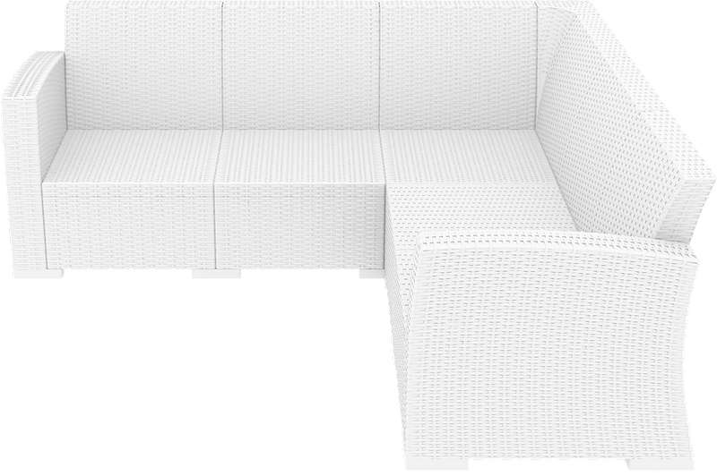 MONACO WHITE ΓΩΝΙΑ 207Χ207Χ79εκ. ΠΟΛ/ΝΙΟΥ