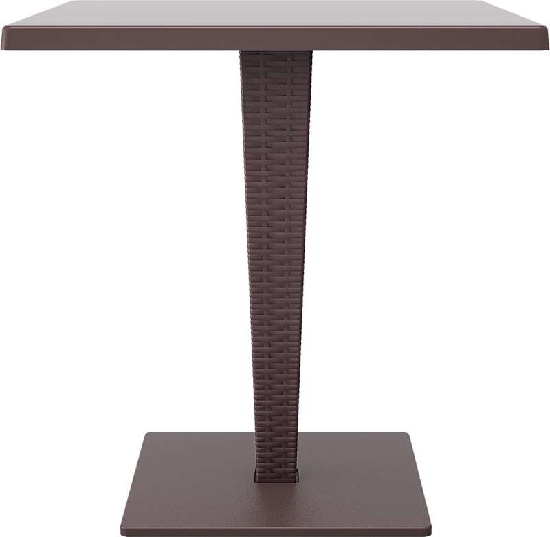 RIVA ΤΡΑΠΕΖΙ 70Χ70Χ74εκ. BROWN/BEPZAΛIT ΠΟΛ/ΝΙΟΥ