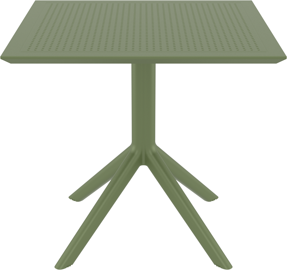 SKY OLIVE GREEN 80X80X74εκ. ΤΡΑΠΕΖΙ  ΠΟΛ/ΝΙΟΥ