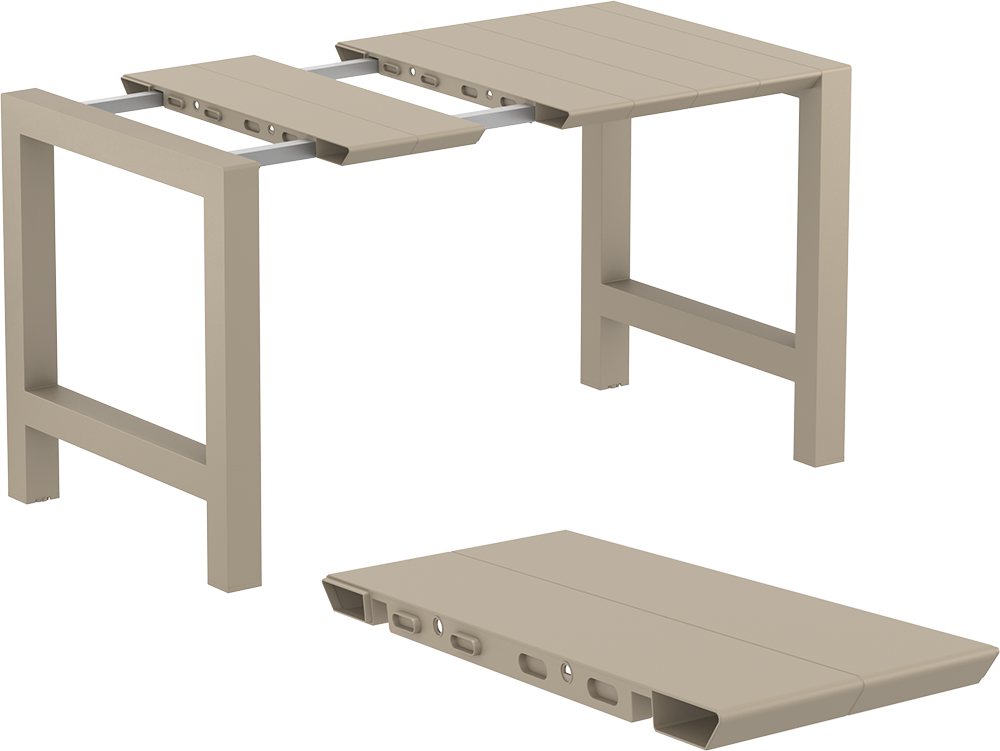 VEGAS BAR TAUPE 100X100/140εκ. ΕΠΕΚΤ. ΠΟΛ/ΝΙΟΥ