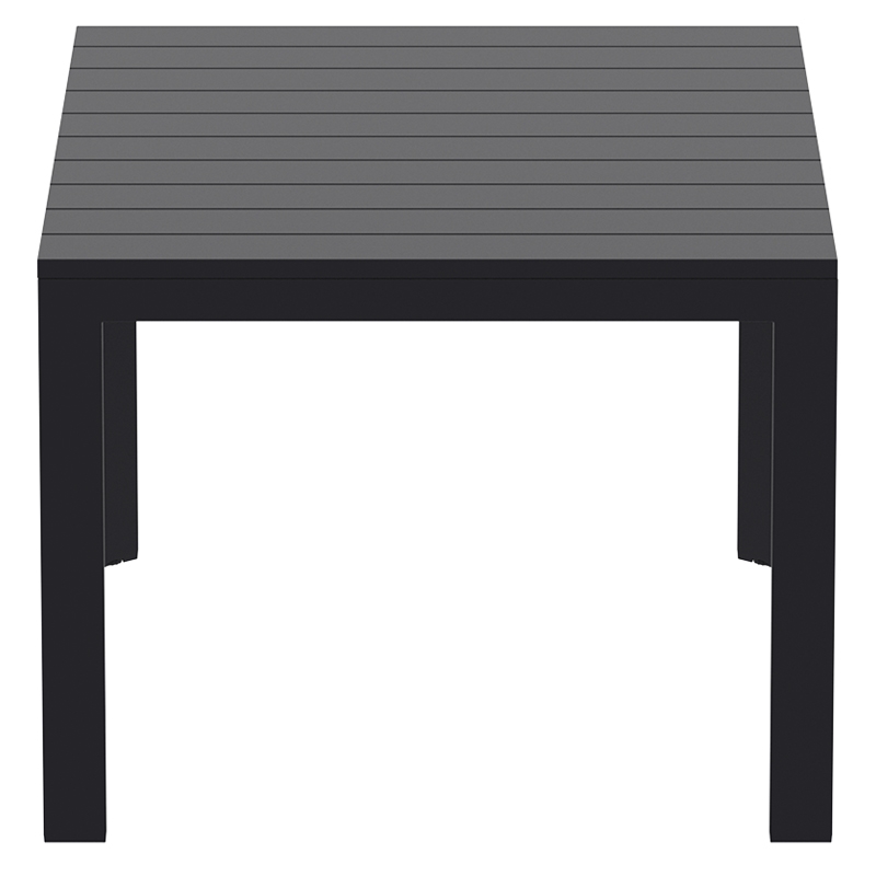 ATLANTIC BLACK 100X140/210Χ76εκ. ΕΠΕΚΤ.ΤΡΑΠΕΖΙ ΠΟΛ/ΝΙΟΥ