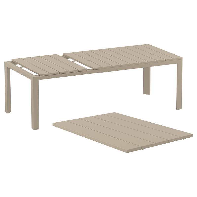 ATLANTIC TAUPE 100X140/210Χ76εκ. ΕΠΕΚΤ.ΤΡΑΠΕΖΙ ΠΟΛ/ΝΙΟΥ