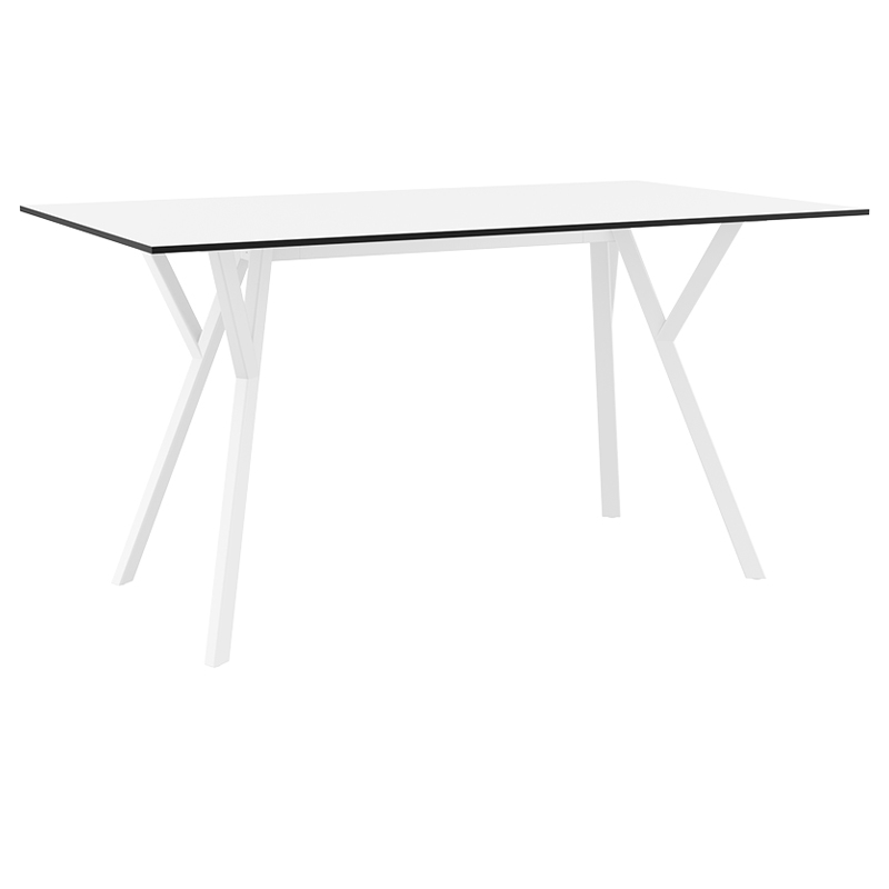 MAX ΤΡΑΠΕΖΙ 140X80Χ74εκ. WHITE LAMINATE 12mm
