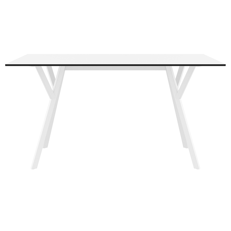 MAX ΤΡΑΠΕΖΙ 140X80Χ74εκ. WHITE LAMINATE 12mm