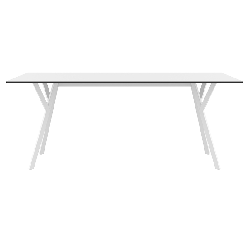 MAX ΤΡΑΠΕΖΙ 180X90Χ74εκ. WHITE LAMINATE 12mm