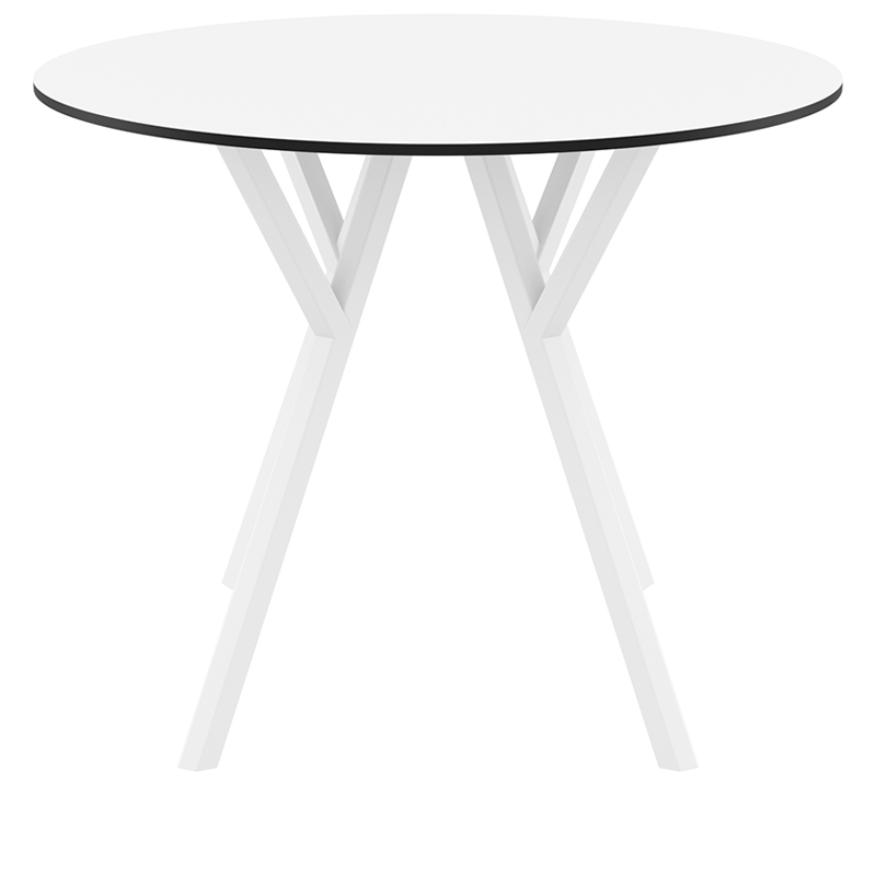 MAX ΤΡΑΠΕΖΙ Φ90Χ74εκ. WHITE LAMINATE 12mm