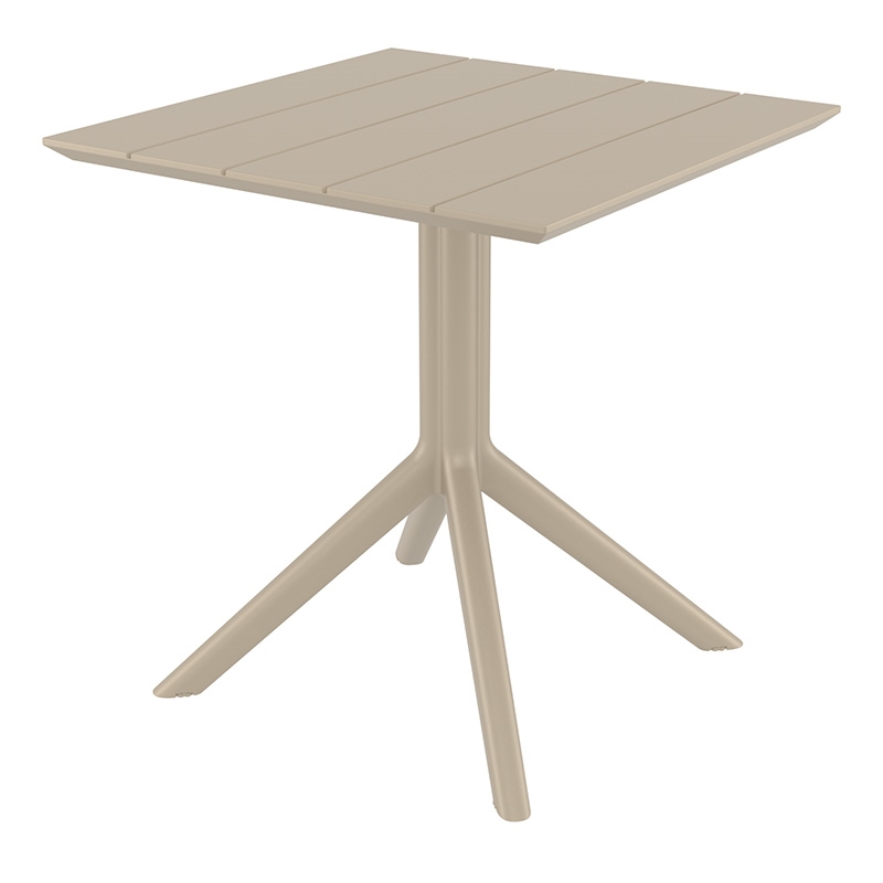 PARIS TAUPE 70X70X74εκ. ΤΡΑΠΕΖΙ ΠΟΛ/ΝΙΟΥ