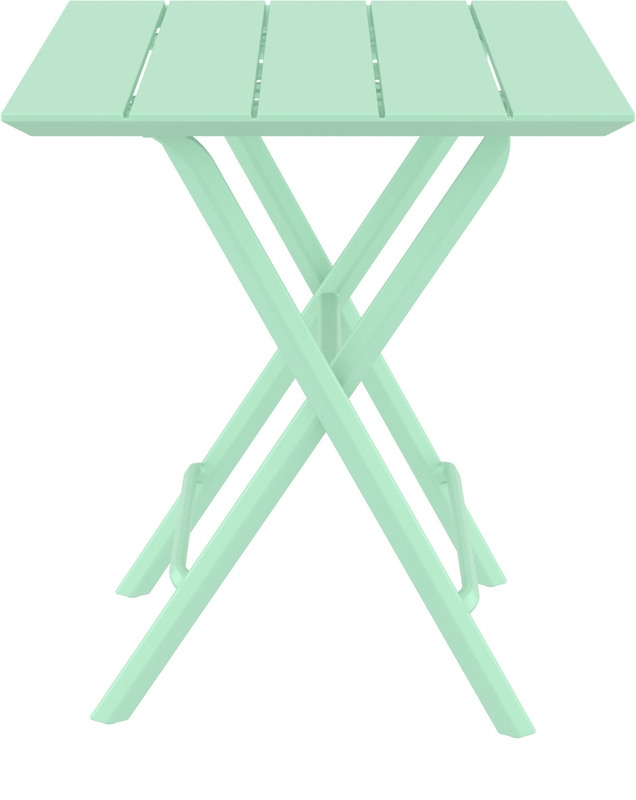 HELEN OPALINE GREEN 60Χ60X74εκ. ΤΡΑΠΕΖΙ ΠΤΥΣ/ΝΟ ΠΟΛ/ΝΙΟΥ