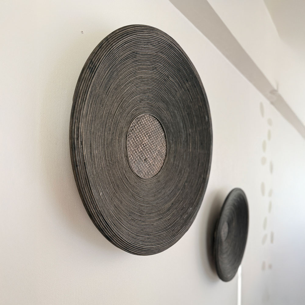 POMPEI ΔΙΑΚΟΣΜΗΤΙΚΟ ΤΟΙΧΟΥ SET 3ΤΜΧ 60x60x9 ΞΥΛΟ ΚΑΦΕ BAMBOO