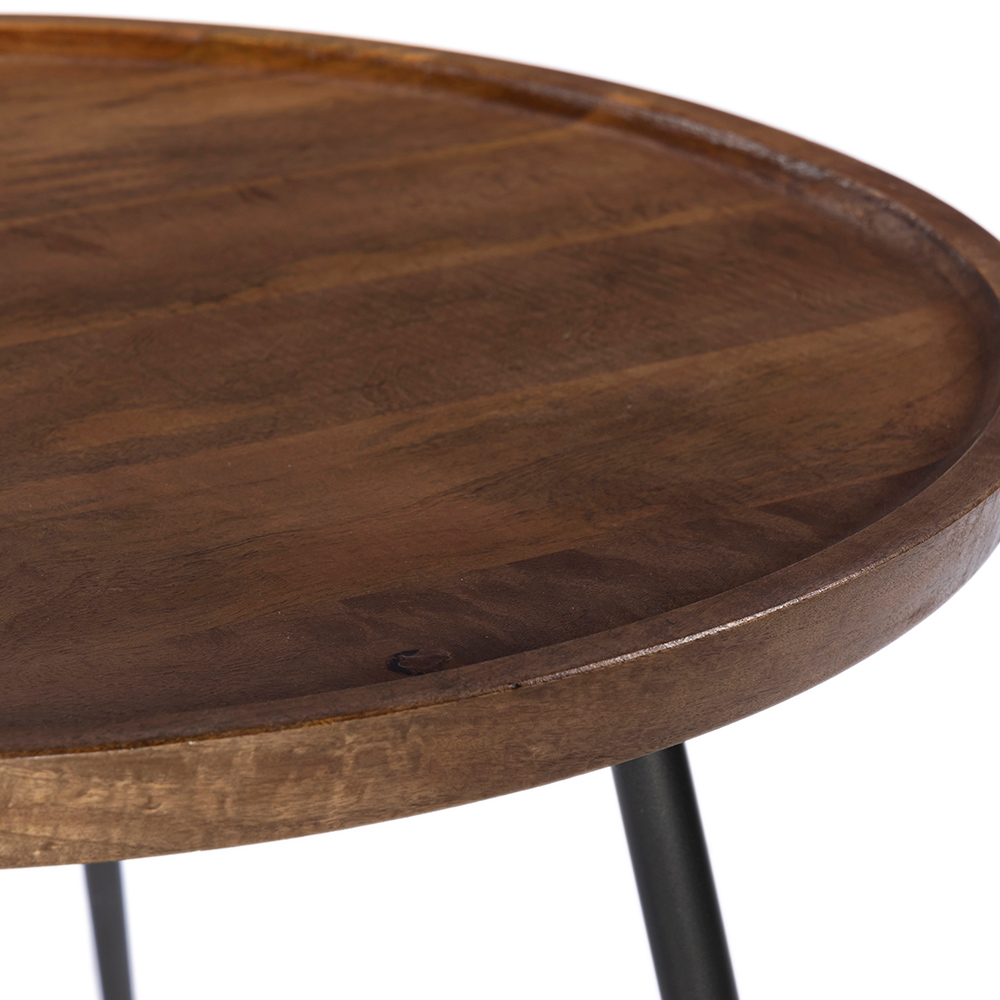 PENCIL 87 COFFEE TABLE ΚΑΡΥΔΙ ΜΑΥΡΟ 87x87x45
