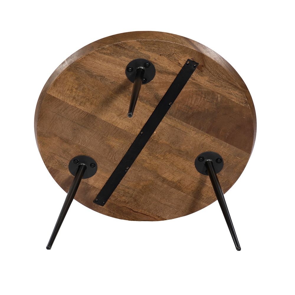 PENCIL 87 COFFEE TABLE ΚΑΡΥΔΙ ΜΑΥΡΟ 87x87x45