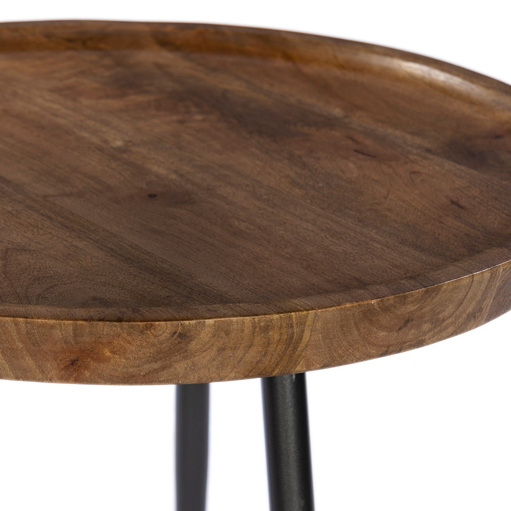 PENCIL 55 COFFEE TABLE ΚΑΡΥΔΙ ΜΑΥΡΟ 55x55x55