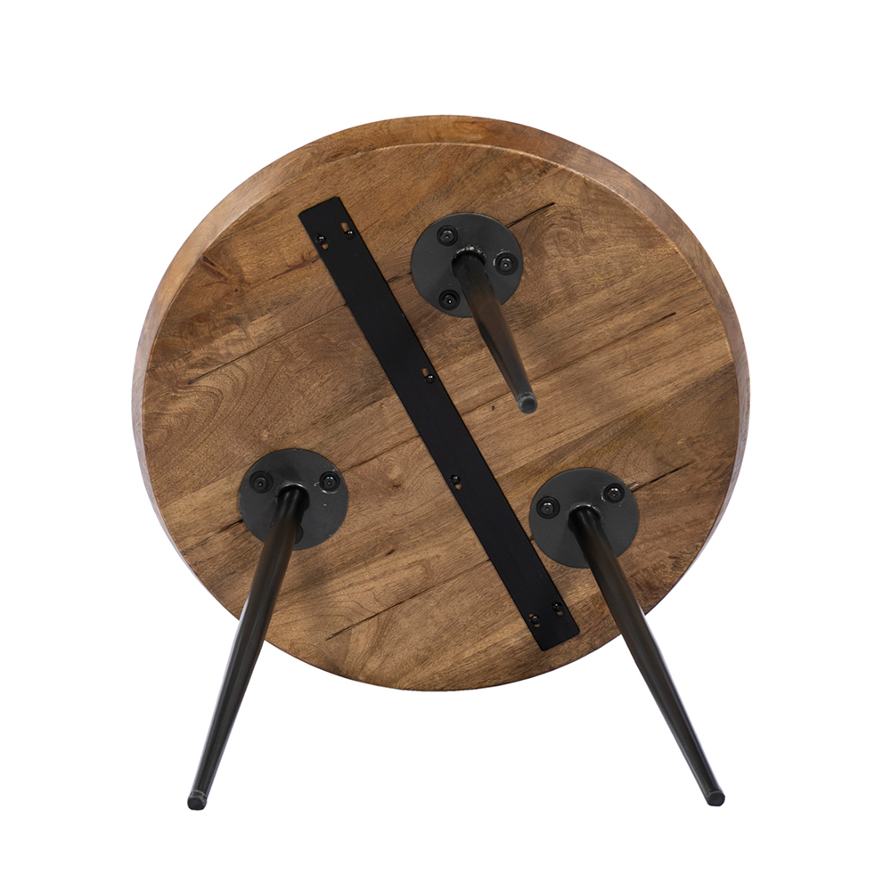 PENCIL 55 COFFEE TABLE ΚΑΡΥΔΙ ΜΑΥΡΟ 55x55x55
