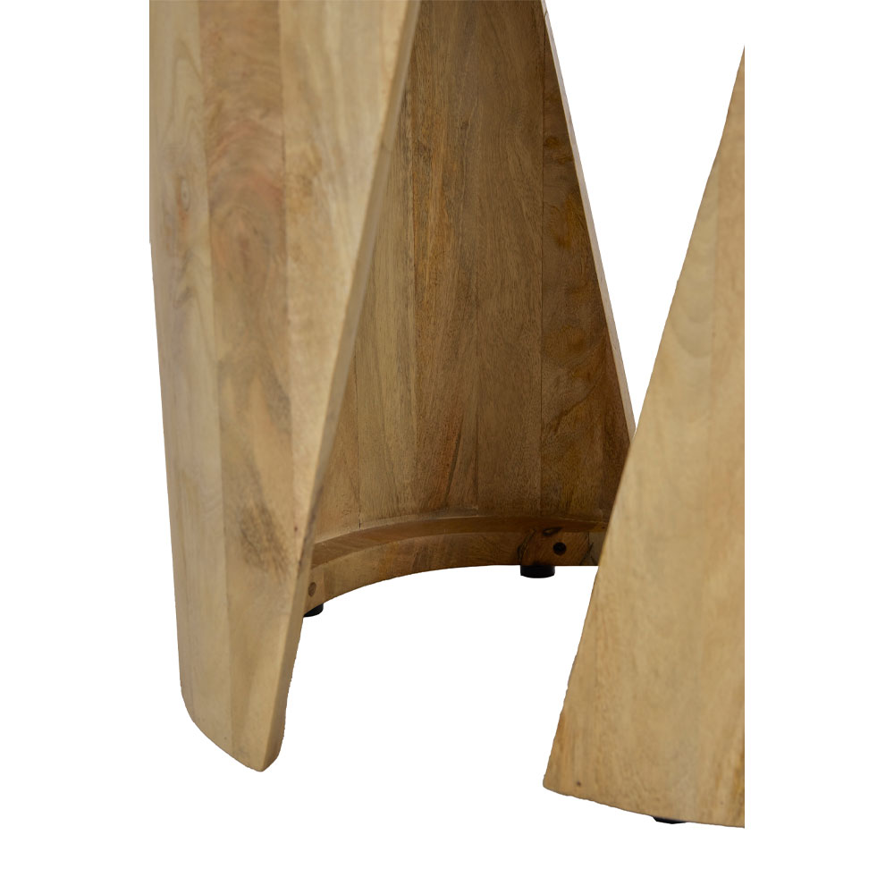 SPIRAL SIDE TABLE ΦΥΣΙΚΟ 62.5x45x52.5
