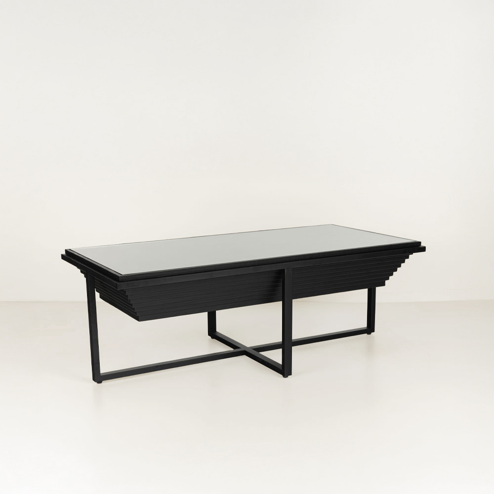 CHEOPS COFFEE TABLE ΜΑΥΡΟ 120x60x42