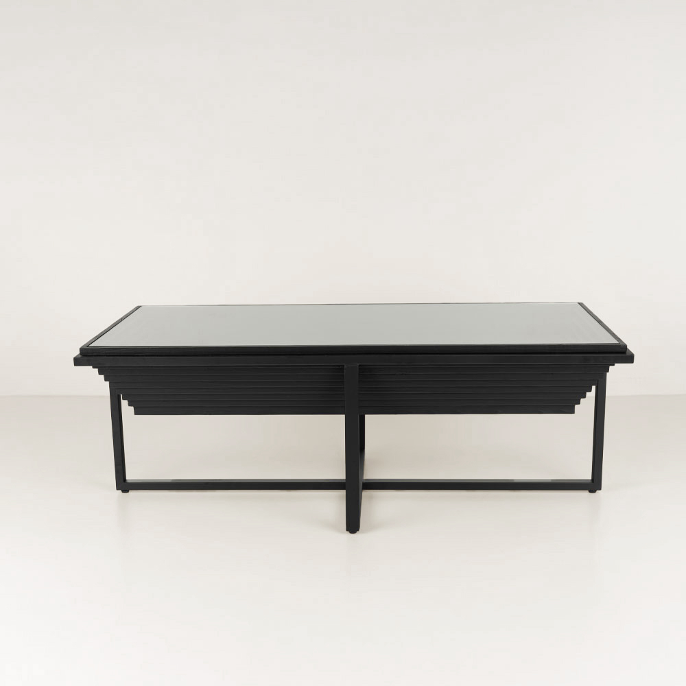CHEOPS COFFEE TABLE ΜΑΥΡΟ 120x60x42