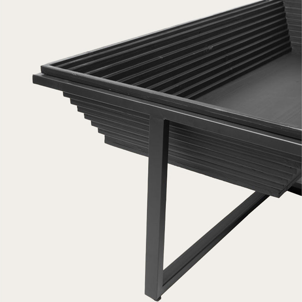 CHEOPS COFFEE TABLE ΜΑΥΡΟ 120x60x42
