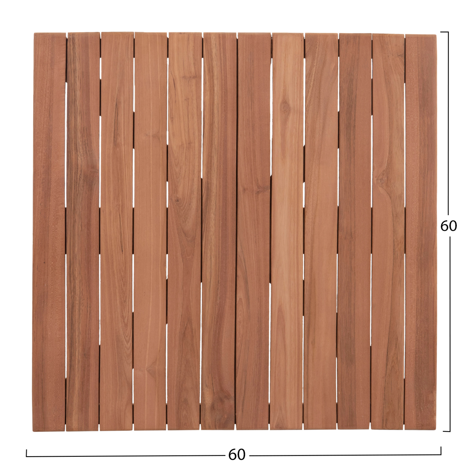 ΕΠΙΦΑΝΕΙΑ ΤΡΑΠΕΖΙΟΥ ΤΕΤΡΑΓΩΝΗ HM18135 ΞΥΛΟ TEAK–ΦΥΣΙΚΟ 60x60x4(πάχος)εκ.