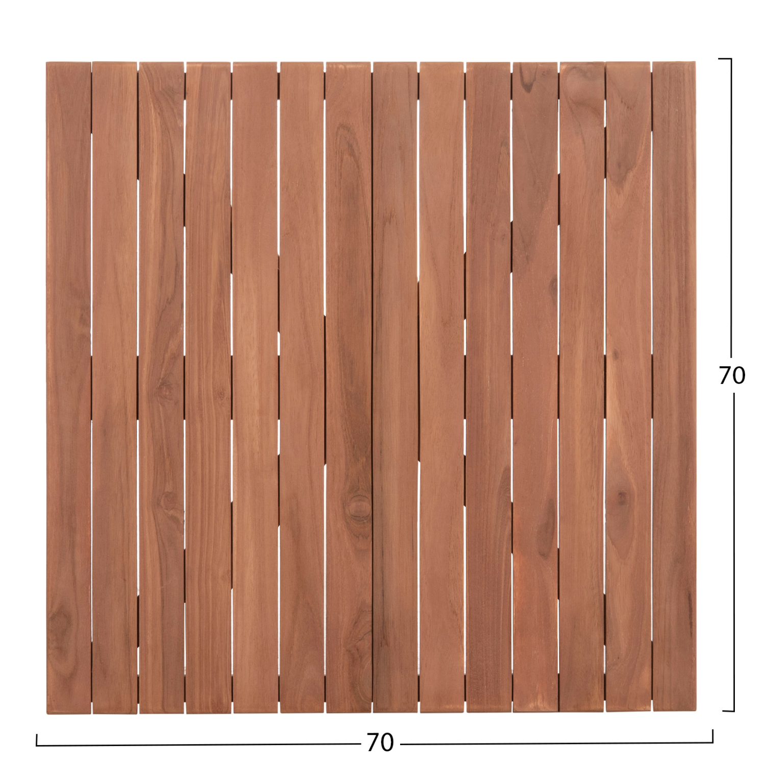 ΕΠΙΦΑΝΕΙΑ ΤΡΑΠΕΖΙΟΥ ΤΕΤΡΑΓΩΝΗ HM18136 ΞΥΛΟ TEAK–ΦΥΣΙΚΟ 70x70x4(πάχος)εκ.