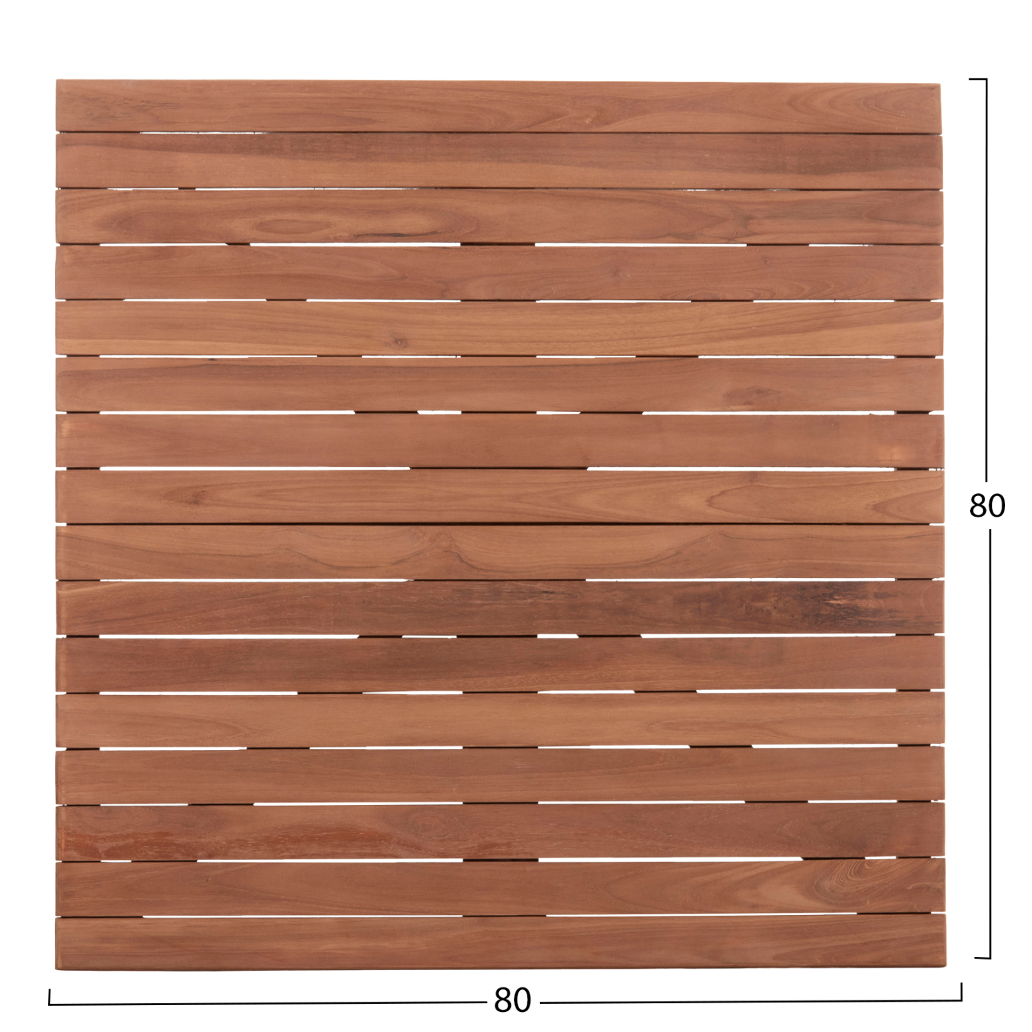 ΕΠΙΦΑΝΕΙΑ ΤΡΑΠΕΖΙΟΥ ΤΕΤΡΑΓΩΝΗ HM18137 ΞΥΛΟ TEAK–ΦΥΣΙΚΟ 80x80x4(πάχος)εκ.