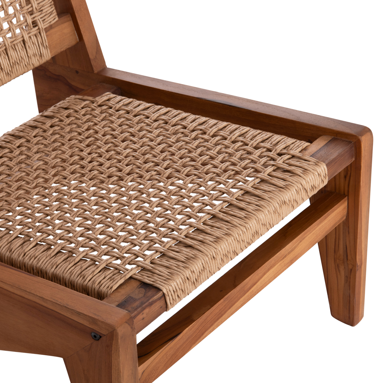 ΚΑΡΕΚΛΑ LOUNGE LUKILLA HM9913 ΞΥΛΟ TEAK ΣΕ ΦΥΣΙΚΟ–ΣΥΝΘ.ΣΧΟΙΝΙ ΜΠΕΖ 55,5x74x65Υεκ.