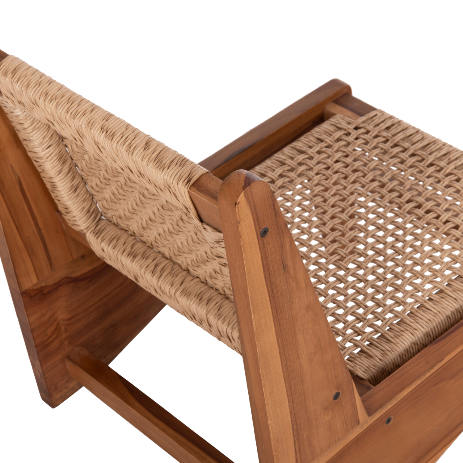 ΚΑΡΕΚΛΑ LOUNGE LUKILLA HM9913 ΞΥΛΟ TEAK ΣΕ ΦΥΣΙΚΟ–ΣΥΝΘ.ΣΧΟΙΝΙ ΜΠΕΖ 55,5x74x65Υεκ.