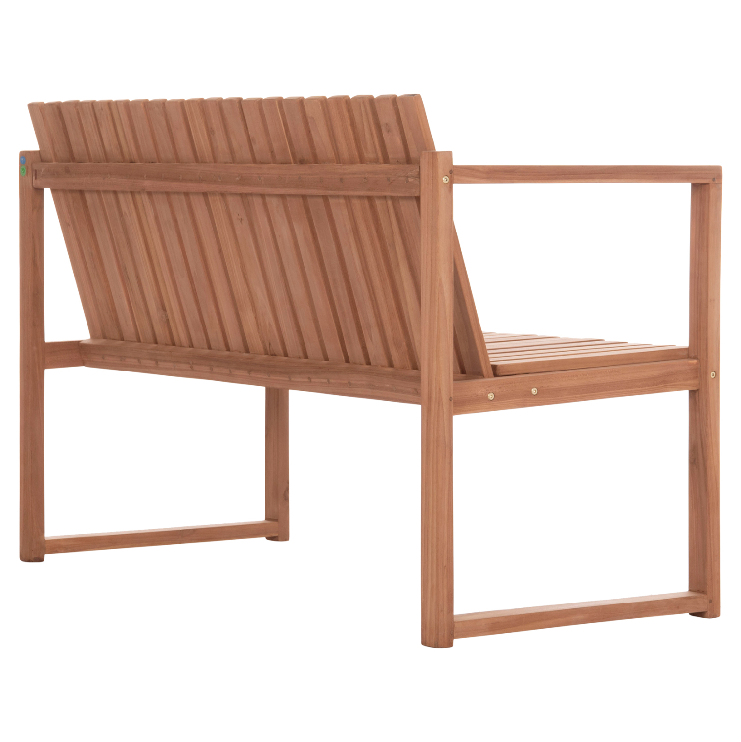 ΠΑΓΚΑΚΙ ΚΗΠΟΥ 2ΘΕΣΙΟ VED HM18124 ΞΥΛΟ TEAK–ΦΥΣΙΚΟ ΧΡΩΜΑ 130x60x86Υεκ.