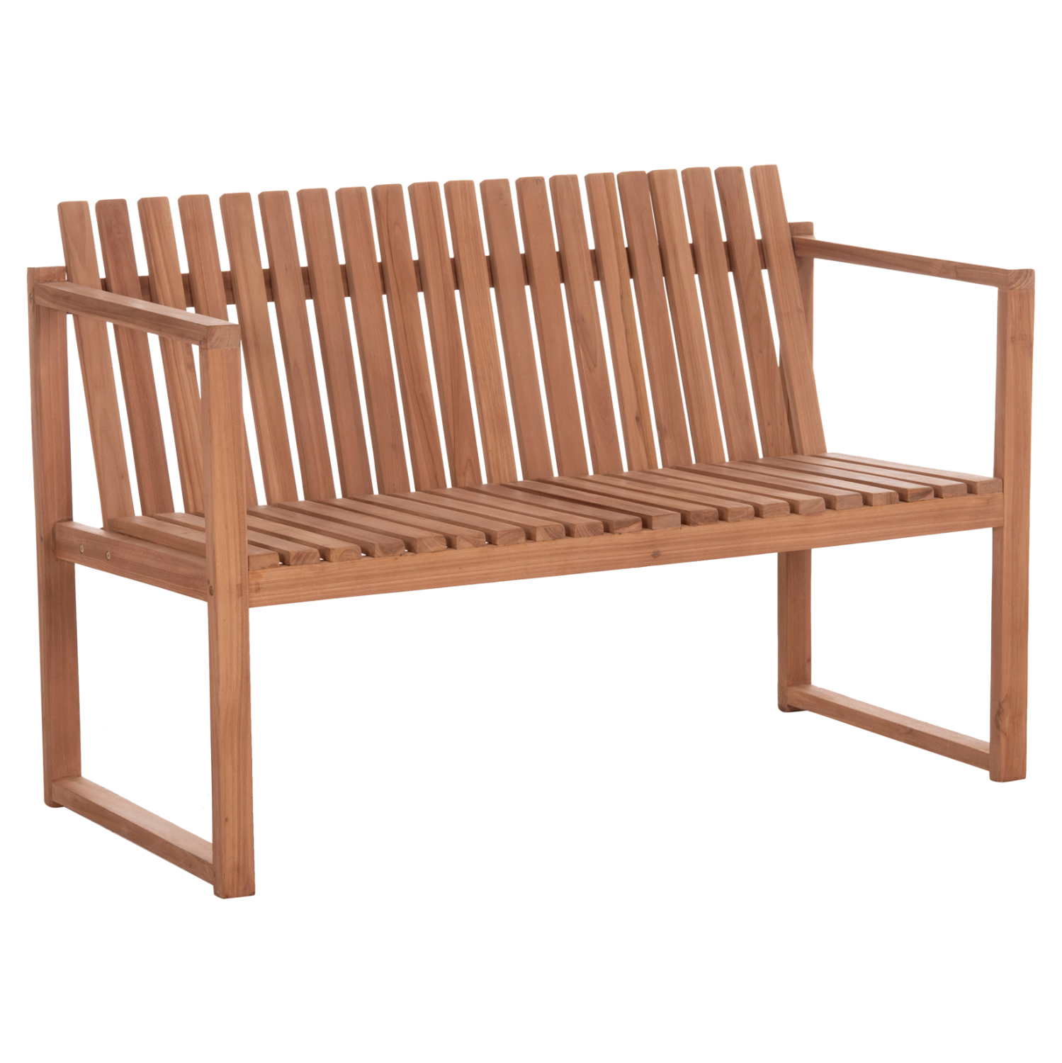 ΠΑΓΚΑΚΙ ΚΗΠΟΥ 2ΘΕΣΙΟ VED HM18124 ΞΥΛΟ TEAK–ΦΥΣΙΚΟ ΧΡΩΜΑ 130x60x86Υεκ.